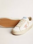 Women Hi Star White Women's Hi Star Ltd With Old Rose Suede Star And Heel Tab With Pearls Golden Goose - 3