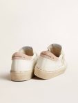 Women Hi Star White Women's Hi Star Ltd With Old Rose Suede Star And Heel Tab With Pearls Golden Goose - 4