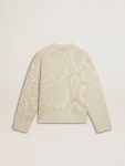 Women Knitwear Beige Golden Goose Women’s Beige Cny Sweater With Patterns - 1