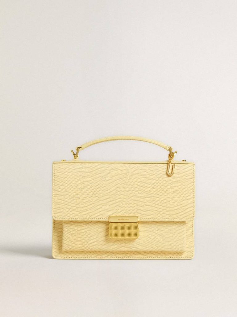 Women Letter U Charm In Gold-Colored Brass With Crystals Gold Golden Goose Bag Accessories - 4