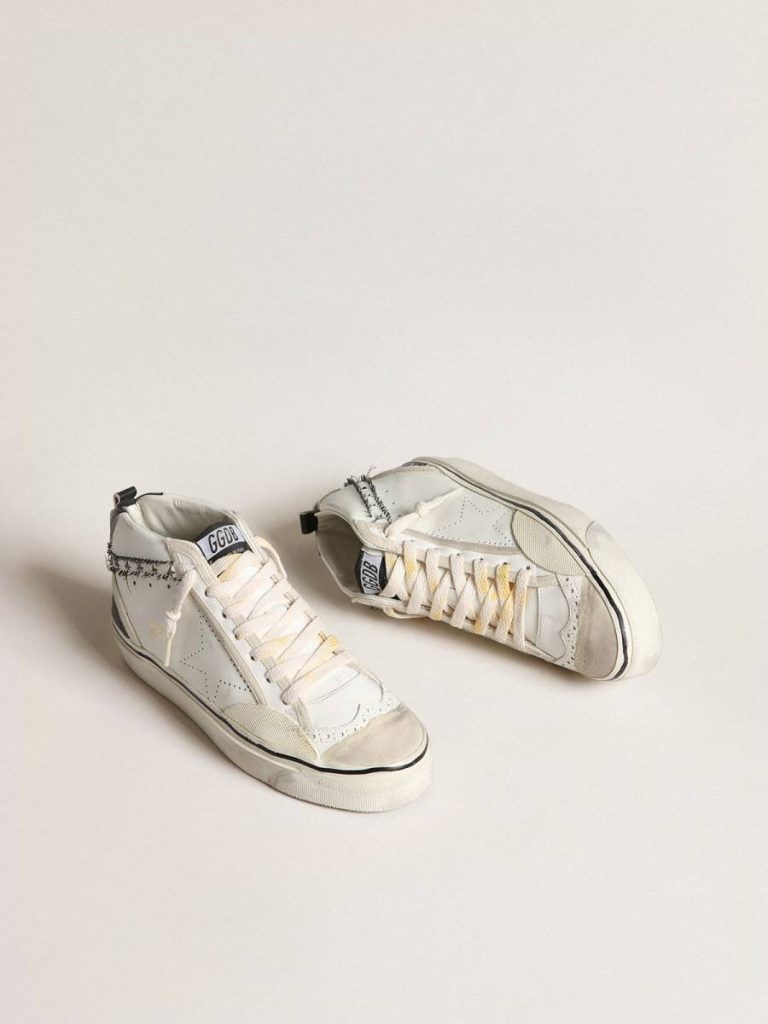 Women Mid Star Hi Mid Star Lab With Perforated Star And Flash With Cut-Out Stars Golden Goose - 2