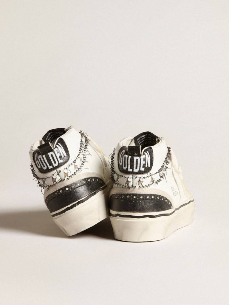 Women Mid Star Hi Mid Star Lab With Perforated Star And Flash With Cut-Out Stars Golden Goose - 4