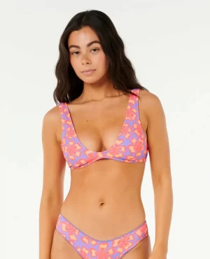 Women Neon Isles Bralette Bikini Top Rip Curl Bikini Tops - 1