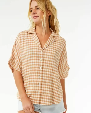 Women Premium Surf Check Shirt Rip Curl Shirts & Tops - 1