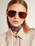 Women Ribbon In Black Silk Twill With Paisley Pattern Golden Goose Black Bag Accessories - 3
