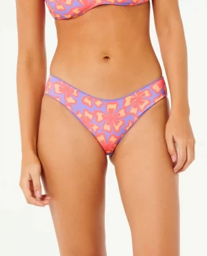 Women Rip Curl Bikini Bottoms Neon Isles Cheeky Hipster Bikini Bottom - 1
