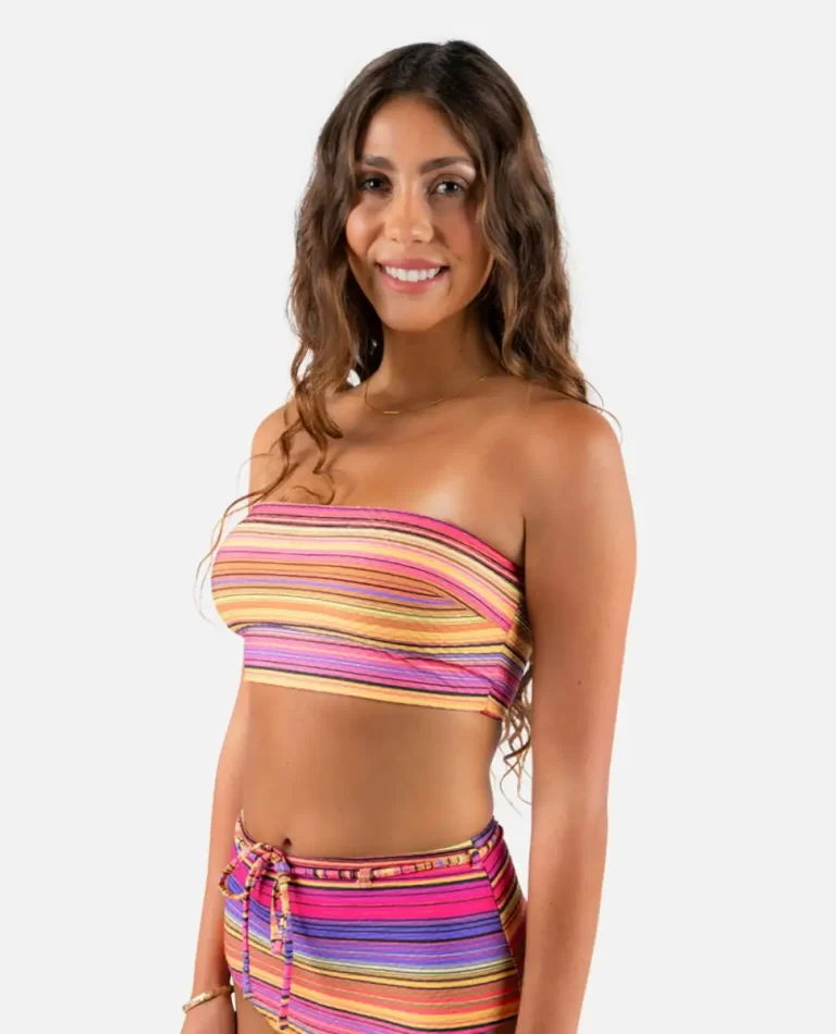 Women Rip Curl Bikini Tops Palapa Bandeau Bikini Top - 2