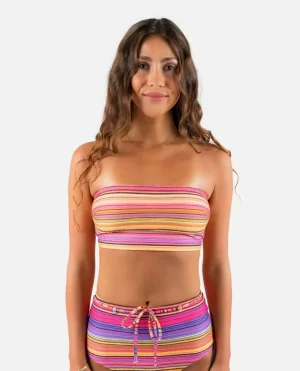 Women Rip Curl Bikini Tops Palapa Bandeau Bikini Top - 1