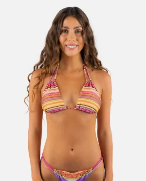Women Rip Curl Bikini Tops Palapa Convertible Sliding Tri Bikini Top - 1