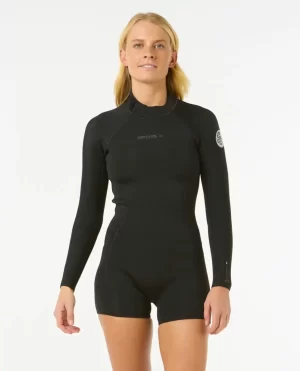 Women Rip Curl Springsuits Womens Dawn Patrol 2/2 Long Sleeve Springsuit - 1