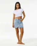 Women Skirts Hibiscus Heat Overdyed Denim Skirt Rip Curl - 4