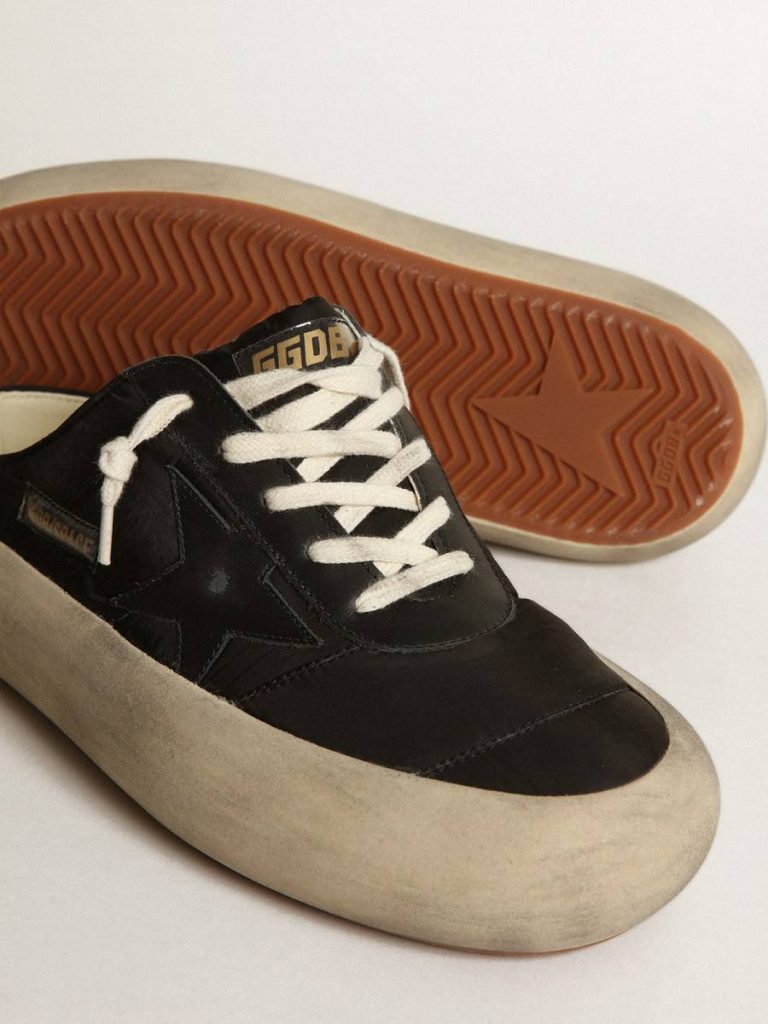 Women Space-Star Women's Space-Star Sabots With Leather Star And Shearling Lining Golden Goose - 4