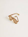 Women Sunglasses Golden Goose Honey Aviator Style Sunglasses With Honey-Colored Frame And Lenses - 2