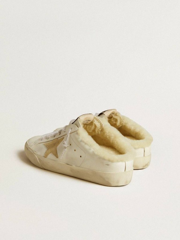 Women Super-Star Sabot Women’s Super-Star Sabots With Gold Suede Star And Shearling Lining Golden Goose - 4