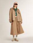 Women Sweatshirts Golden Goose Green Women's Green Cropped Polo Sweatshirt With Print - 3
