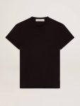 Women Vintage Black T-Shirts & Tops Women’s Slim-Fit Distressed T-Shirt In Black Golden Goose - 1