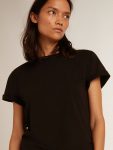 Women Vintage Black T-Shirts & Tops Women’s Slim-Fit Distressed T-Shirt In Black Golden Goose - 2