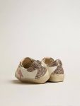 Women White Hi Star Hi Star In White Leather With Pink Suede Star And Pink Glitter Heel Tab Golden Goose - 4