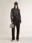 Women Women's Black Wool Blend Cropped Sweater With All-Over Sequins Black Knitwear Golden Goose - 3