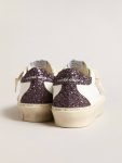 Women Women’s Hi Star With Silver Glitter Star And Ruby Red Glitter Heel Tab Golden Goose Hi Star White - 4