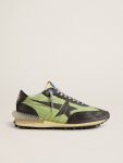 Women Women’s Marathon With Green Nylon Upper And Black Star Golden Goose Marathon - 1