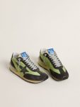Women Women’s Marathon With Green Nylon Upper And Black Star Golden Goose Marathon - 2