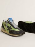 Women Women’s Marathon With Green Nylon Upper And Black Star Golden Goose Marathon - 3