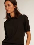 Women Women’s Polo Shirt In Black Merino Wool Black T-Shirts & Tops Golden Goose - 2