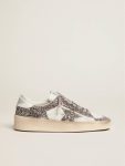 Women Women's Stardan In White Leather And Glitter Stardan Golden Goose White And Silver - 1