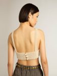 Women Women’s String Of Pearls Top T-Shirts & Tops Golden Goose Pearl White - 4