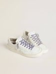 Women Worn Purple Laces Golden Goose Worn-Purple Cotton Laces With Logoed Aglet - 3