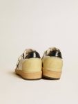 Women’s Ball Star Ltd With Mesh Star And Midnight Blue Leather Heel Tab Ball Star Women Golden Goose White - 4