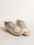 Women's Ball Star Ltd With White Star And Burgundy Leather Heel Tab Ball Star Golden Goose Women Light Yellow - 2