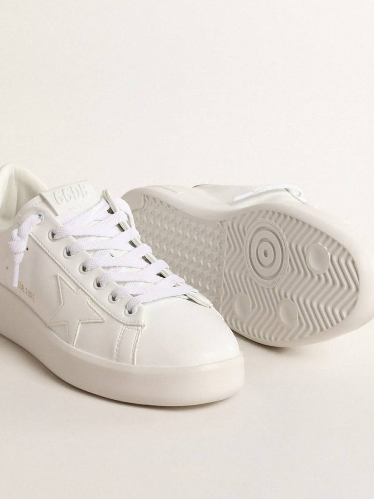 Women's Bio-Based Purestar With Bronze Metallic Leather Heel Tab Golden Goose Purestar Women - 3