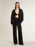 Women's Black Cardigan With Tone-On-Tone Toile De Jouy Bead Embroidery Women Knitwear Golden Goose Black - 3