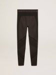 Women’s Black Leggings With Mixed Stitching Women Jeans & Pants Golden Goose Black - 1