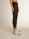 Women’s Black Leggings With Mixed Stitching Women Jeans & Pants Golden Goose Black - 2
