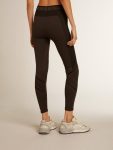 Women’s Black Leggings With Mixed Stitching Women Jeans & Pants Golden Goose Black - 4