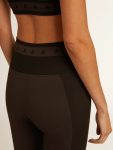 Women’s Black Leggings With Mixed Stitching Women Jeans & Pants Golden Goose Black - 5