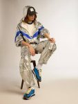 Women’s Cargo Pants In Silver Technical Fabric Jeans & Pants Golden Goose Women Silver - 3