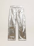 Women’s Cargo Pants In Silver Technical Fabric Jeans & Pants Golden Goose Women Silver - 5
