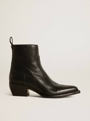 Women’s Debbie Boots In Black Leather Boots Black Golden Goose Women - 1