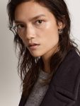 Women's Déco Stud Earrings In Antique Gold Color With Crystals Jewelry Golden Goose Women Antique Gold - 2