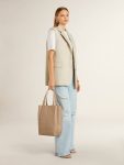 Women's Lightweight White Linen T-Shirt With Print Golden Goose T-Shirts & Tops Women White - 3