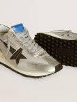 Women’s Marathon With Silver Ripstop Nylon Upper And Black Star Women Golden Goose Marathon - 3