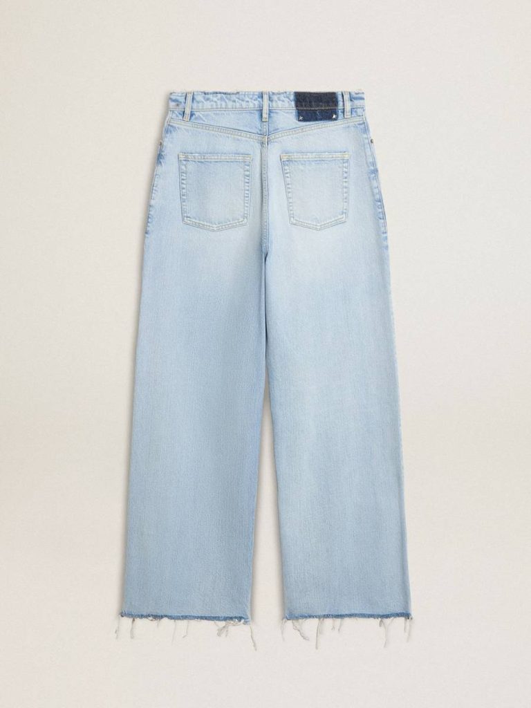 Women’s Pants In Lived-In Effect Denim Golden Goose Blue Jeans & Pants Women - 5