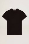 Women’s Regular-Fit Distressed T-Shirt In Black Women T-Shirts & Tops Vintage Black Golden Goose - 1