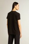 Women’s Regular-Fit Distressed T-Shirt In Black Women T-Shirts & Tops Vintage Black Golden Goose - 4