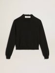 Women’s Round-Neck Sweater In Dark Blue Cotton Women Knitwear Golden Goose Dark Blue - 1