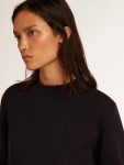 Women’s Round-Neck Sweater In Dark Blue Cotton Women Knitwear Golden Goose Dark Blue - 2